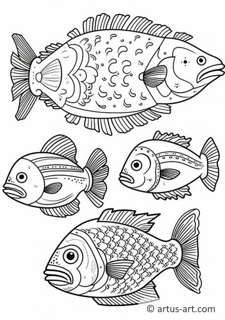 Awesome Basses Coloring Page For Kids